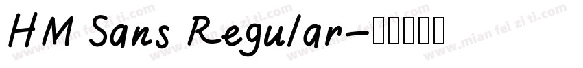 HM Sans Regular字体转换
